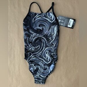 NWT girl Speedo Dolfin Graphlite Series swim suit